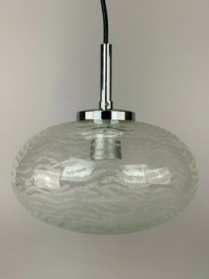 Space Age Pendant Lamp in Glass from Hustadt Leuchten, 1970s-EJL-1138493