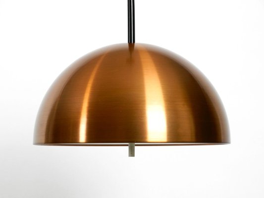 Space Age Pendant Lamp with Copper Lampshade from Staff, 1970s-RR-831556