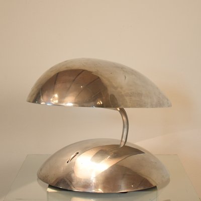 Space Age Polished Aluminum Table Lamps, 1980s, Set of 2-FB-577827