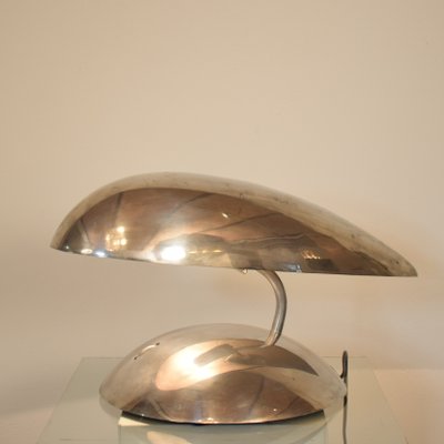 Space Age Polished Aluminum Table Lamps, 1980s, Set of 2-FB-577827