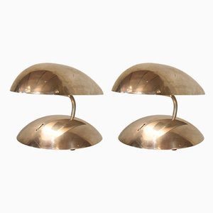 Space Age Polished Aluminum Table Lamps, 1980s, Set of 2-FB-577827