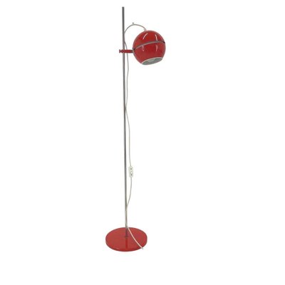 Space Age Red Floor Lamp, Germany, 1960s-TZ-1398631