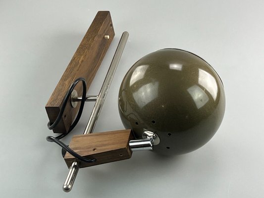 Space Age Sconce in Teak & Metal from Temde-EJL-1431919