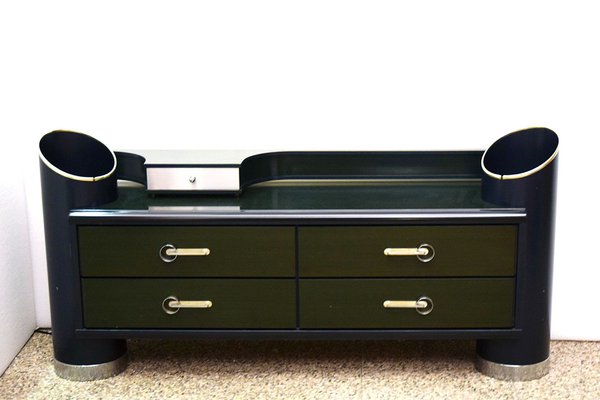 Space Age Sideboard in Lacquered Wood and Steel, 1970s-HS-1811731