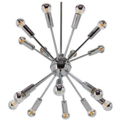 Space Age Sputnik Chrome Pendant Lamp, 1980s-TZ-774603