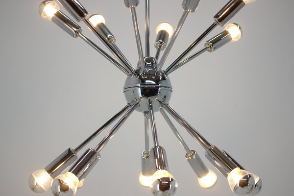 Space Age Sputnik Chrome Pendant Lamp, 1980s-TZ-774603