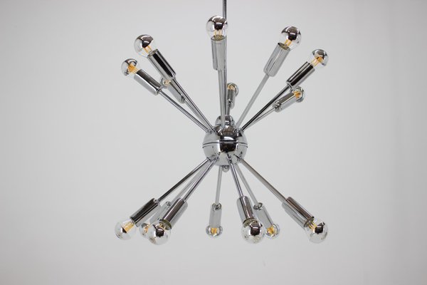 Space Age Sputnik Chrome Pendant Lamp, 1980s-TZ-774603