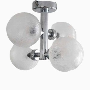 Space Age Sputnik Orbit Ceiling Lamp in Chrome, 1970s-FJP-1729848