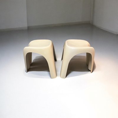 Space Age Stackable Stools Stacki by Giorgina Castiglioni for Bilumen, 1970s, Set of 2-YSC-2042029