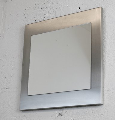 Space Age Stainless Steel Mirror, France, 1970s-MAO-1309333