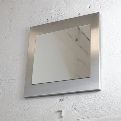 Space Age Stainless Steel Mirror, France, 1970s-MAO-1309333