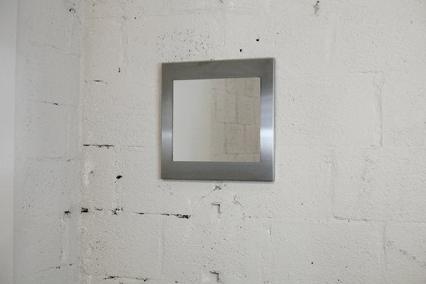 Space Age Stainless Steel Mirror, France, 1970s-MAO-1309333