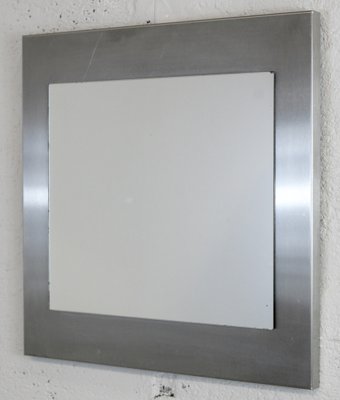 Space Age Stainless Steel Mirror, France, 1970s-MAO-1309333