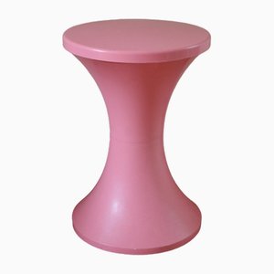 Space Age Stool in Pink Plastic, 1983-NAD-1677167