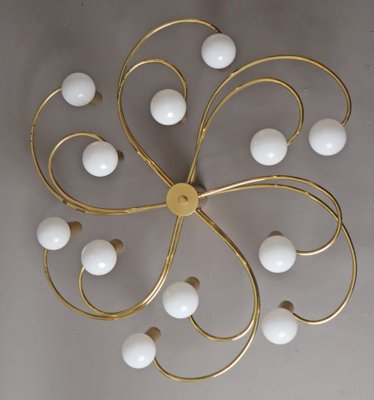 Space Age Swirl Ceiling Lamp in Brass from Cosack-ESB-1805244