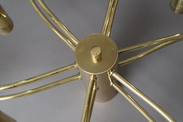 Space Age Swirl Ceiling Lamp in Brass from Cosack-ESB-1805244