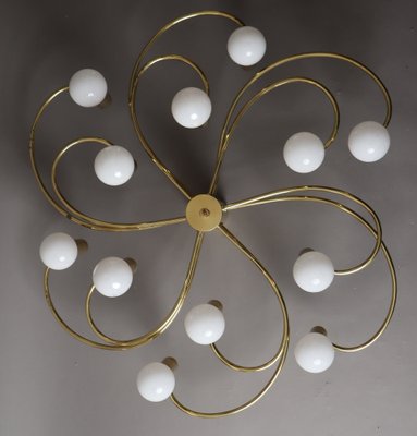 Space Age Swirl Ceiling Lamp in Brass from Cosack-ESB-1805244