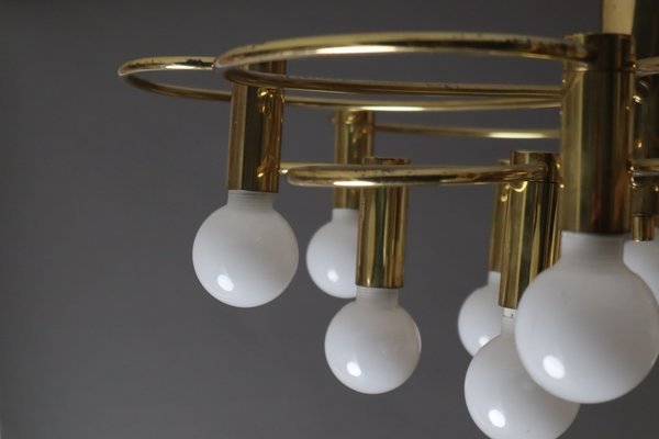 Space Age Swirl Ceiling Lamp in Brass from Cosack-ESB-1805244