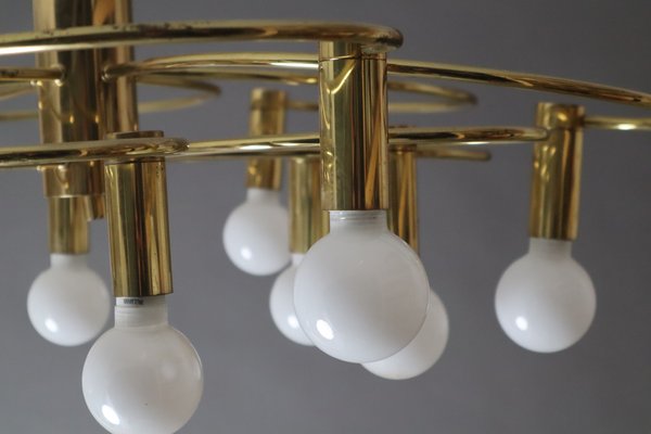 Space Age Swirl Ceiling Lamp in Brass from Cosack-ESB-1805244