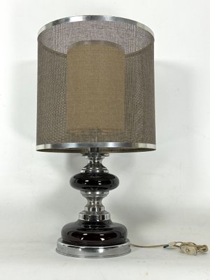 Space Age Table Lamp in Chrome and Lacquer, Italy, 1970s-OT-1822125