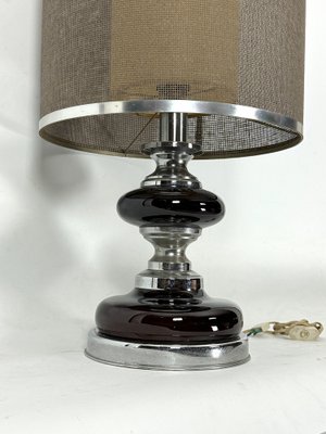 Space Age Table Lamp in Chrome and Lacquer, Italy, 1970s-OT-1822125