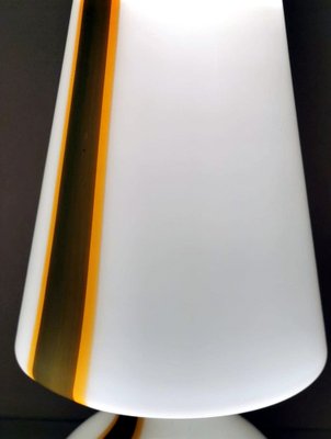 Space Age Table Lamp in Opaline Murano Glass & Marble in Carlo Moretti Style-QRS-1327707