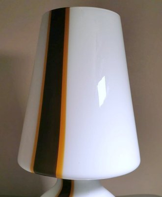 Space Age Table Lamp in Opaline Murano Glass & Marble in Carlo Moretti Style-QRS-1327707