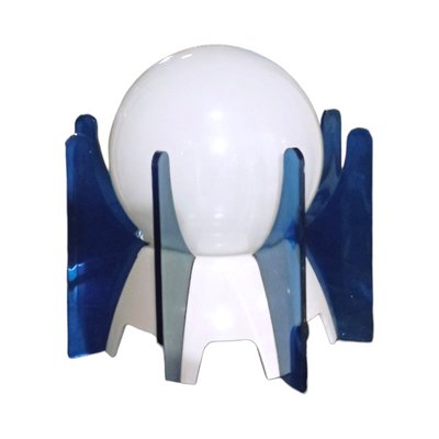 Space Age Table Lamp in Opaque Glass-LLP-1806048