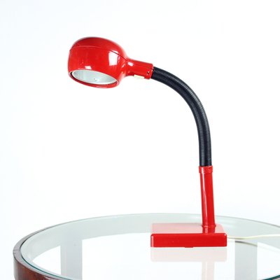 Space Age Table Lamp in Red Plastic, Hungary, 1960s-UL-1784083