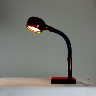 Space Age Table Lamp in Red Plastic, Hungary, 1960s-UL-1784083