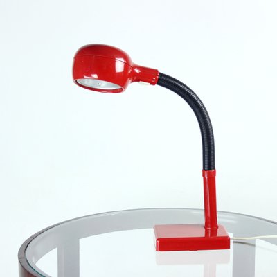 Space Age Table Lamp in Red Plastic, Hungary, 1960s-UL-1784083