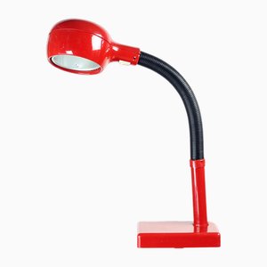 Space Age Table Lamp in Red Plastic, Hungary, 1960s-UL-1784083