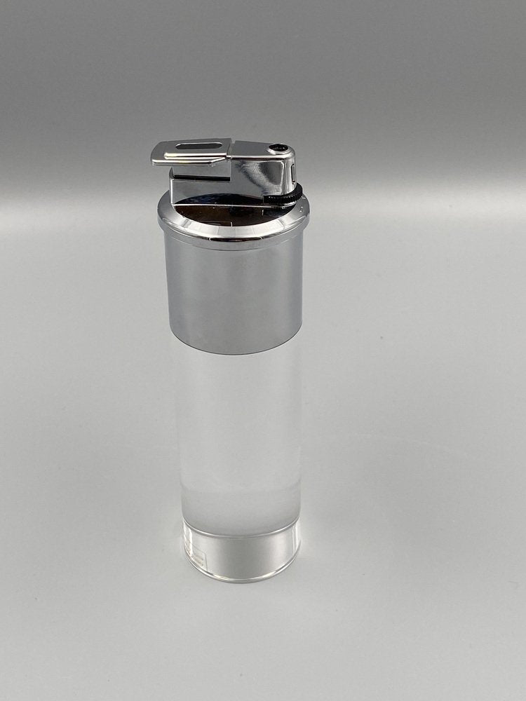 Space Age Table Lighter in Acrylic Glass by Felice Antonio Botta, Italy, 1970s