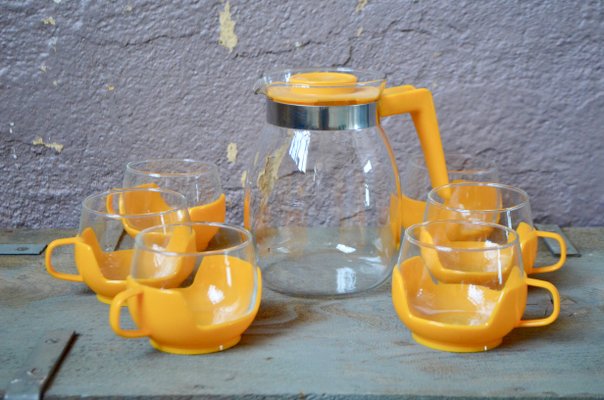 Space Age Tea Set, 1970s, Set of 7-AIU-592314