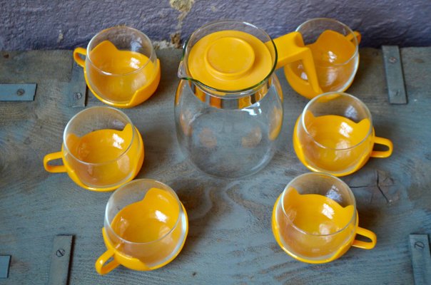 Space Age Tea Set, 1970s, Set of 7-AIU-592314