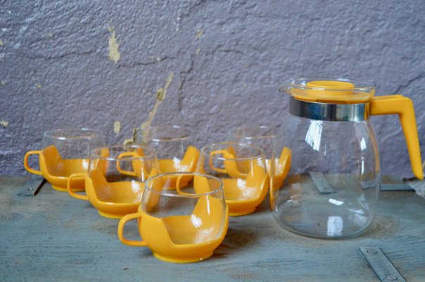 Space Age Tea Set, 1970s, Set of 7-AIU-592314