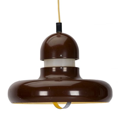 Space Age UFO Ceiling Lamp in Brown, 1970s-XMR-1741461