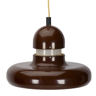 Space Age UFO Ceiling Lamp in Brown, 1970s-XMR-1741461