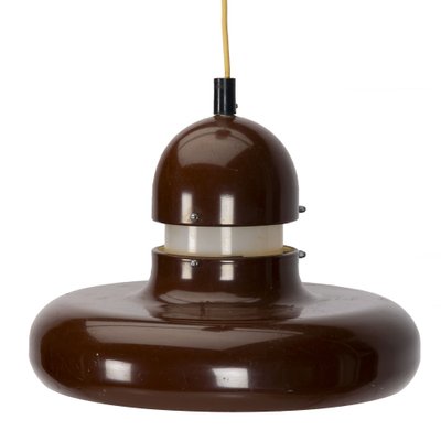 Space Age UFO Ceiling Lamp in Brown, 1970s-XMR-1741461