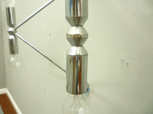 Space-Age Wall Lamp in Chrome from Kinkeldey Studio, 1960s-UG-1382692