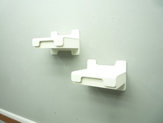 Space Age Wall Shelves by Ernst Igl for Werndl, 1970s, Set of 2-UG-1317086