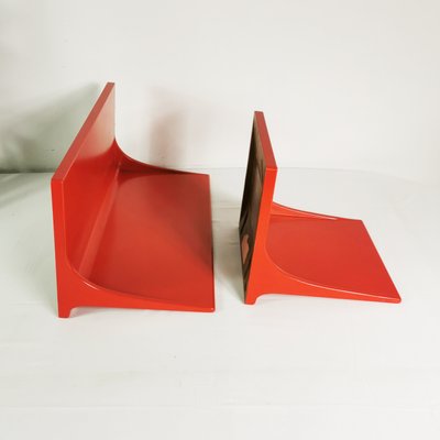 Space Age Wall Shelves, Germany, 1970s, Set of 2-ZTG-2023379