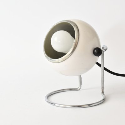 Space Age White Eyeball Table Lamp, 1970s-IXK-1421662