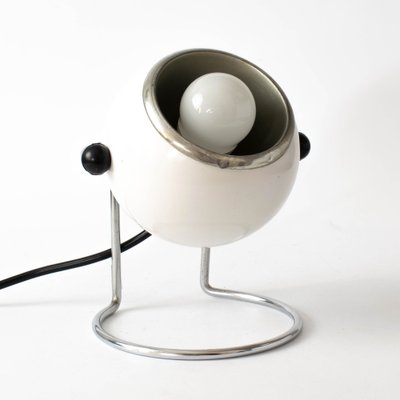 Space Age White Eyeball Table Lamp, 1970s-IXK-1421662