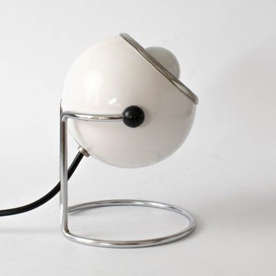 Space Age White Eyeball Table Lamp, 1970s-IXK-1421662