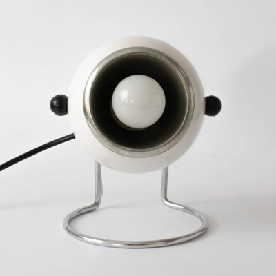 Space Age White Eyeball Table Lamp, 1970s-IXK-1421662