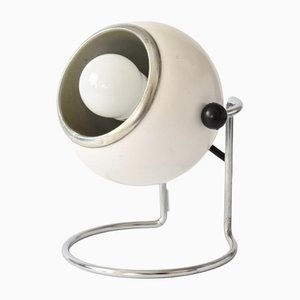 Space Age White Eyeball Table Lamp, 1970s-IXK-1421662