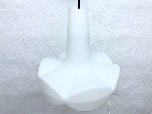 Space Age White Glass Hanging Lamp from Peill & Putzler, 1970s-AET-1718679