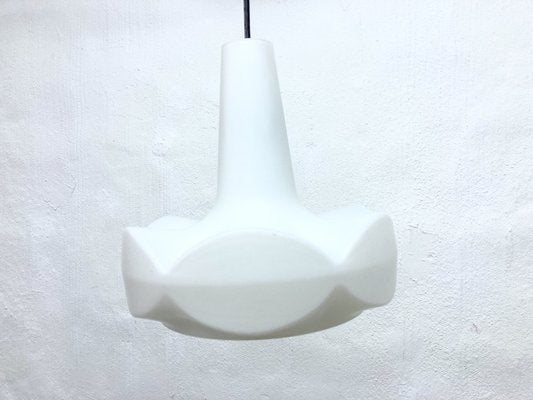 Space Age White Glass Hanging Lamp from Peill & Putzler, 1970s-AET-1718679