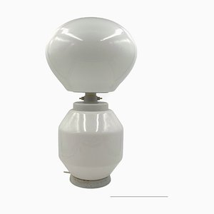 Space Age White Glass Table Lamp, 1970s-TXN-1771244